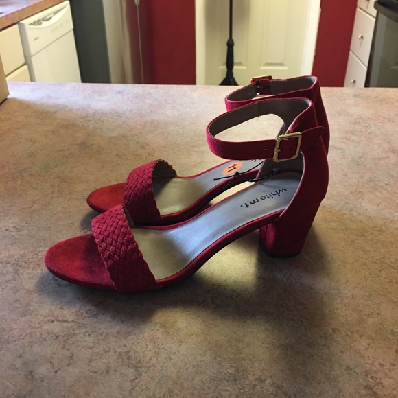 🎄epic sale🎄White mountain red suede sandal - Picture 5 of 10